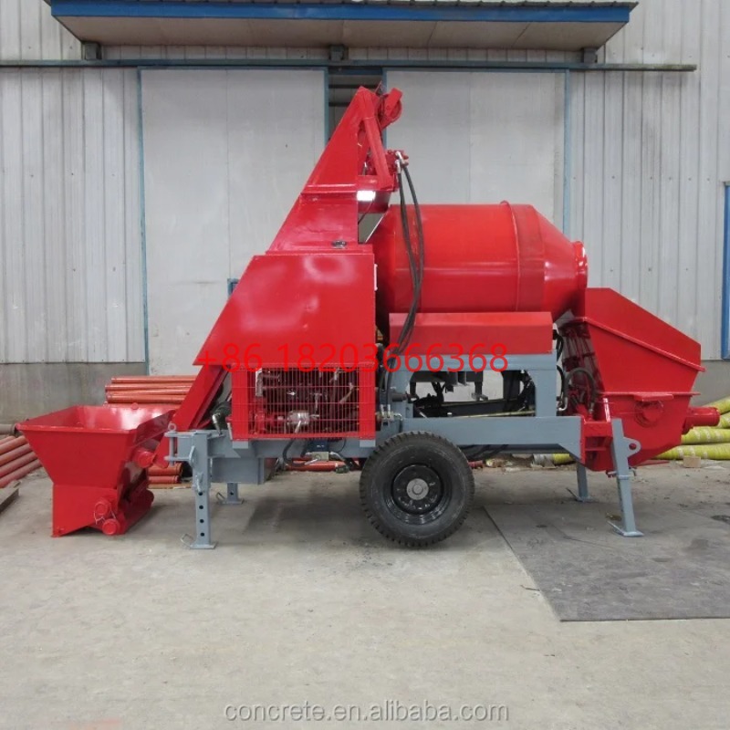 Concrete Mixer Machine - Bétonnière mobile personnalisée avec pompe, machine