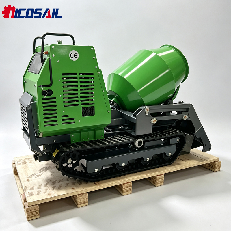 Mini Bétonnière sur chenilles  - Concrete Mixer Machine avis et prix