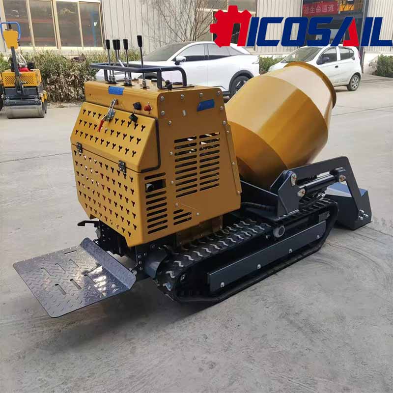 Mini Bétonnière sur chenilles  - Concrete Mixer Machine avis et prix