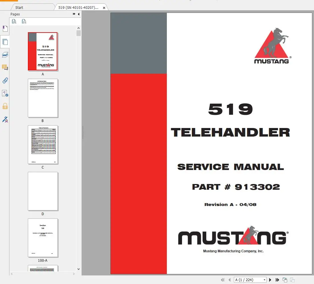 AutoDVD Mustang Machines Équip - Heavy Equipment Pdf avis et prix