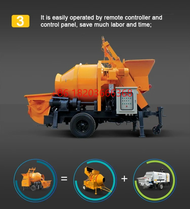 Pompe à béton personnalisée av - Concrete Mixer Machine avis et prix