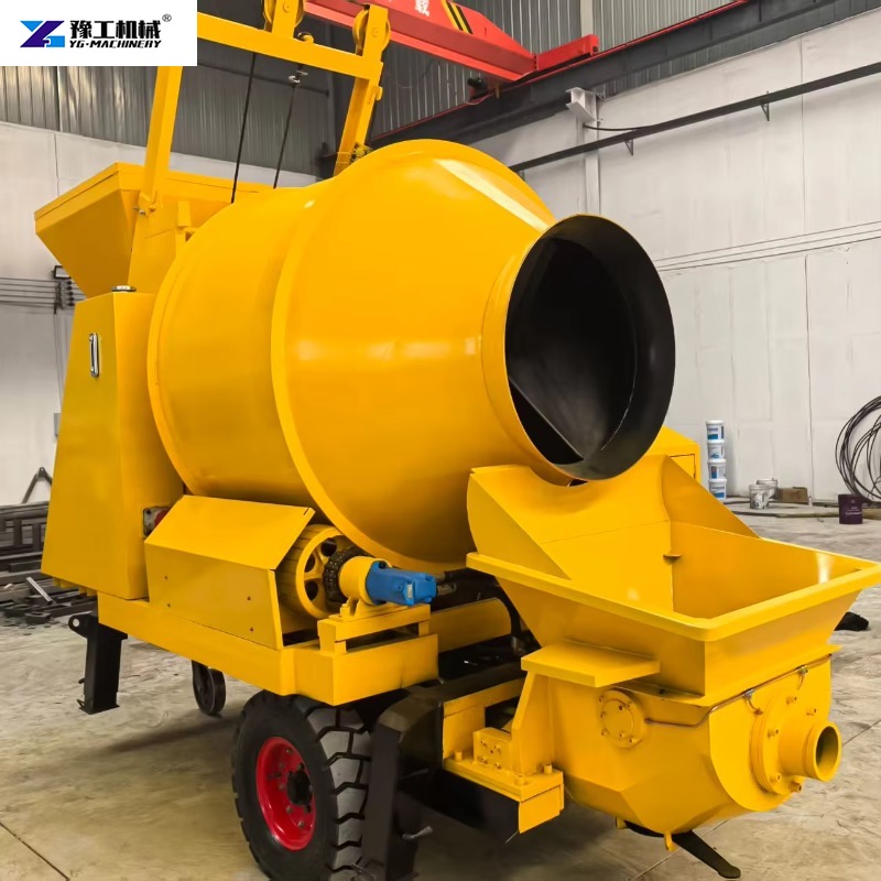 Bétonnière sur remorque avec p - Concrete Mixer Machine avis et prix