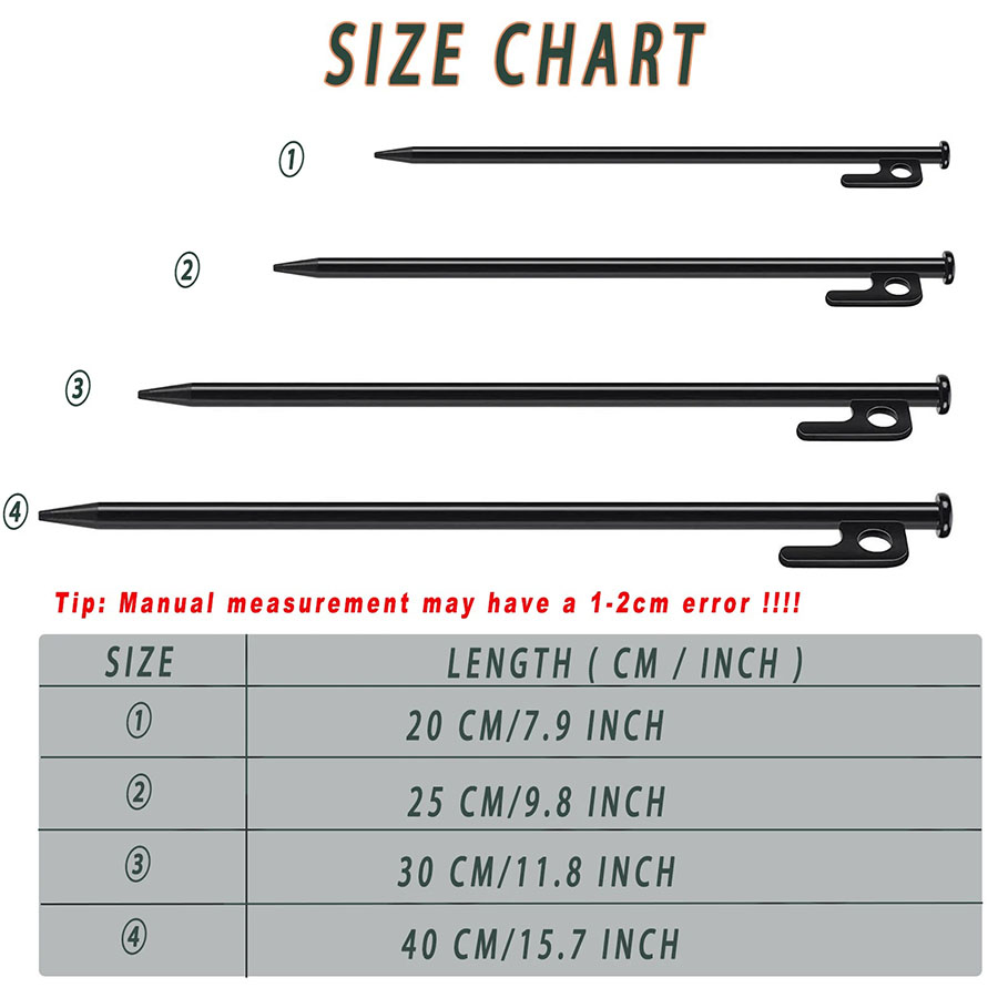 Piquets de tente de camping, c - Heavy Equipment Attachments avis et prix