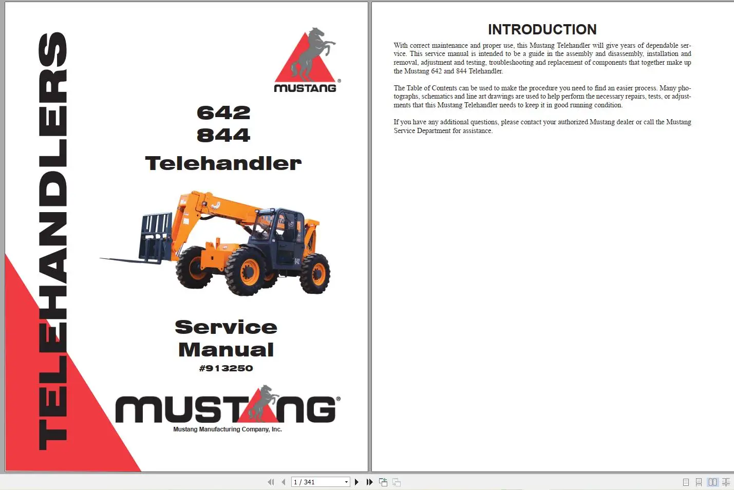 AutoDVD2 Mustang Machinery Équ - Heavy Equipment Pdf avis et prix